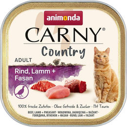 Produktbild von animonda Carny Hundefutter Adult Country Rind Lamm und Fasan 32x100g