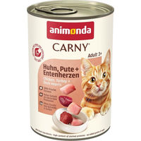 Produktbild von Animonda Carny Hundefutter Adult Huhn Pute und Entenherz 24x400g