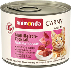 Produktbild von Animonda Carny Hundefutter Adult Multi-Fleischcocktail mit Huhn Rind und Wild ohne Zucker 24x200g