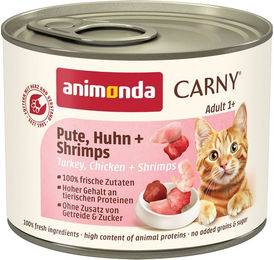 Produktbild von animonda Carny Hundefutter Adult Pute Huhn und Garnele 24x200g