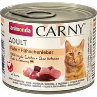 Produktbild von Animonda Carny Hundefutter Adult Pute mit Hühnchenleber 24x200g