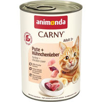 Produktbild von Animonda Carny Hundefutter Adult Pute mit Hühnchenleber 6x400g