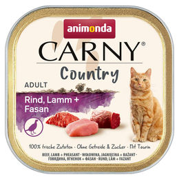 Produktbild von animonda Carny Hundefutter Adult Rind Lamm und Fasan 32x100g