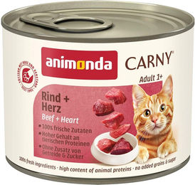 Produktbild von Animonda Carny Hundefutter Adult Rind und Herz ohne Zucker 24x200g
