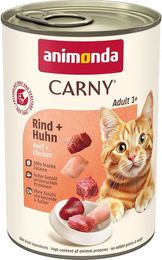 Produktbild von Animonda Carny Hundefutter Adult Rind und Huhn ohne Zucker 24x400g