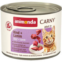 Produktbild von Animonda Carny Hundefutter Adult Rind und Lamm mit hohem Fleischanteil 6x200g