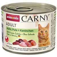 Produktbild von Animonda Carny Katzen Nassfutter Adult Huhn Pute Kaninchen Stückchen in Sauce 6 x 200 g getreidefrei - 6 x 200 g