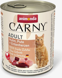 Animonda Carny Katzen Nassfutter Adult Huhn Pute und Ente 6 x 800 g Dose getreidefrei ohne Zucker - 6 x 800 g – Bild 1 von 8