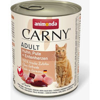 Produktbild von Animonda Carny Katzen Nassfutter Adult Huhn Pute und Ente 6 x 800 g Dose getreidefrei ohne Zucker - 6 x 800 g