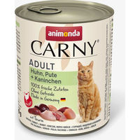 Produktbild von Animonda Carny Katzen Nassfutter Adult Huhn Pute und Kaninchen 6 x 800 g getreidefrei und ohne Zucker - 6 x 800 g