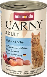 Animonda Carny Katzen Nassfutter Adult Huhn und Lachs 6 x 400 g Getreidefrei und ohne Zucker - 6 x 400 g – Bild 1 von 9