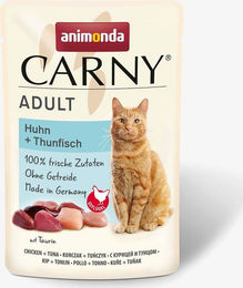 Animonda Carny Katzen Nassfutter Adult Huhn und Thunfisch 24 x 85 g getreidefrei und ohne Zucker - 12 x 85 g – Bild 1 von 5