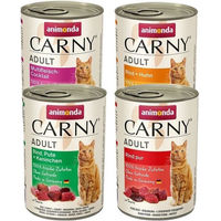 Produktbild von Animonda Carny Katzen Nassfutter Adult Mixpaket mit Rind Huhn Wild Pute Kaninchen getreidefrei 4 x 400g