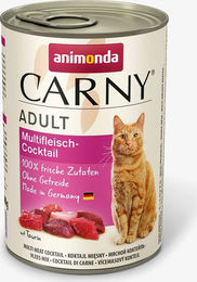 Animonda Carny Katzen Nassfutter Adult Multifleisch-Cocktail mit Huhn Rind und Wild, getreidefrei, 6 x 400 g - 6 x 400 g – Bild 1 von 9