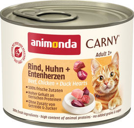 Produktbild von Animonda Carny Katzen Nassfutter Adult Rind Huhn Ente getreidefrei 6 x 200 g - 6 x 200 g