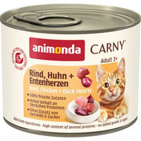 Produktbild von Animonda Carny Katzen Nassfutter Adult Rind Huhn Ente getreidefrei 6 x 200 g - 6 x 200 g
