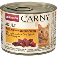 Produktbild von Animonda Carny Katzen Nassfutter Adult Rind Huhn Ente Stückchen in Sauce Getreidefrei 6 x 200 g - 6 x 200 g