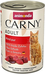 Animonda Carny Katzen Nassfutter Adult Rind mit Stückchen in Sauce 6 x 400 g - 6 x 400 g – Bild 1 von 11