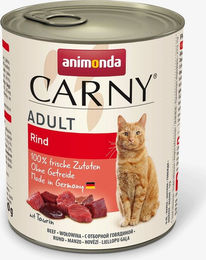 Animonda Carny Katzen Nassfutter Adult Rind pur Stückchen in Sauce 6x800g Monoprotein mit hohem Fleischanteil - 6 x 800 g – Bild 1 von 5