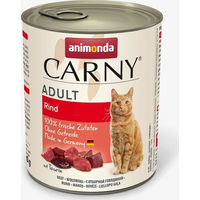 Produktbild von Animonda Carny Katzen Nassfutter Adult Rind pur Stückchen in Sauce 6x800g Monoprotein mit hohem Fleischanteil - 6 x 800 g