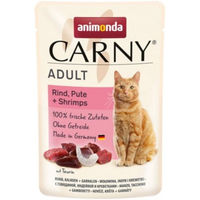 Produktbild von Animonda Carny Katzen Nassfutter Adult Rind Pute und Garnele Getreidefrei ohne Zucker 12 x 85 g - 12 x 85 g