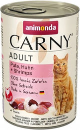 Animonda Carny Katzen Nassfutter Adult Rind Pute und Garnele in Sauce 6 x 400 g getreidefrei - 6 x 400 g – Bild 1 von 8