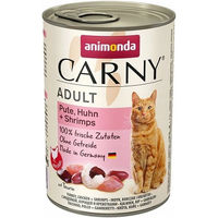 Produktbild von Animonda Carny Katzen Nassfutter Adult Rind Pute und Garnele in Sauce 6 x 400 g getreidefrei - 6 x 400 g
