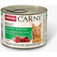 Produktbild von Animonda Carny Katzen Nassfutter Adult Rind Pute und Kaninchen getreidefrei 6 x 200 g - 6 x 200 g