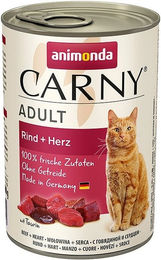 Animonda Carny Katzen Nassfutter Adult Rind und Herz 6 x 400 g getreidefrei - 6 x 400 g – Bild 1 von 7