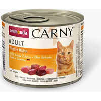 Produktbild von Animonda Carny Katzen Nassfutter Adult Rind und Huhn mit Stückchen in Sauce, getreidefrei, 6 x 200 g - 6 x 200 g
