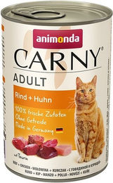 Animonda Carny Katzen Nassfutter Adult Rind und Huhn Stückchen in Sauce getreidefrei ohne Zucker 6 x 400 g - 6 x 400 g – Bild 1 von 10