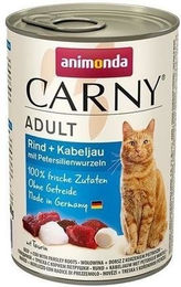 Animonda Carny Katzen Nassfutter Adult Rind und Kabeljau mit Stückchen in Sauce, getreidefrei, 6 x 400 g - 6 x 400 g – Bild 1 von 10