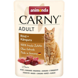 Produktbild von Animonda Carny Katzen Nassfutter Adult Rind und Känguru 12x85g