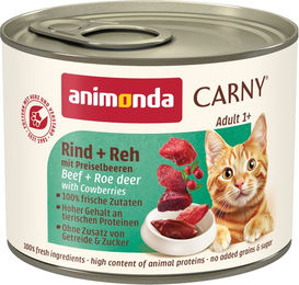 Animonda Carny Katzen Nassfutter Adult Rind und Wild in Sauce 6 x 200 g getreidefrei - 6 x 200 g – Bild 1 von 13