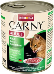 Produktbild von animonda Carny Katzen Nassfutter Kaninchen Pute Rind 6 Dosen à 800 g - 6 x 800 g