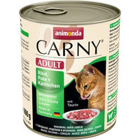 Produktbild von animonda Carny Katzen Nassfutter Kaninchen Pute Rind 6 Dosen à 800 g - 6 x 800 g