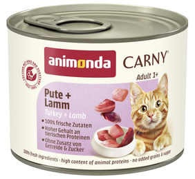 Animonda Carny Katzen Nassfutter Pute und Lamm getreidefrei mit hohem Fleischanteil 6x200g - 6 x 200 g – Bild 1 von 8