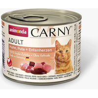 Produktbild von Animonda Carny Katzenfutter Adult Huhn Pute und Entenherzen 6 x 200 g getreidefrei - 6 x 200 g