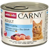 Produktbild von Animonda Carny Katzenfutter Adult Huhn und Lachs 6 x 200 g getreidefrei - 6 x 200 g