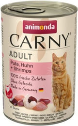 Animonda Carny Katzenfutter Adult Pute Huhn und Garnele in Sauce 6 x 400 g getreidefrei - 6 x 400 g – Bild 1 von 6
