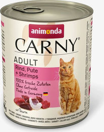 Animonda Carny Katzenfutter Adult Rind Pute und Garnele in Sauce 6 x 800 g - 6 x 800 g – Bild 1 von 5