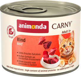 Animonda Carny Katzenfutter Adult Rind Stückchen in Sauce Getreidefrei 6 x 200 g - 6 x 200 g – Bild 1 von 5