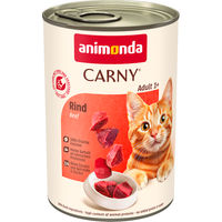 Produktbild von Animonda Carny Katzenfutter Adult Rind Stückchen in Sauce Getreidefrei 6 x 400 g - 6 x 400 g