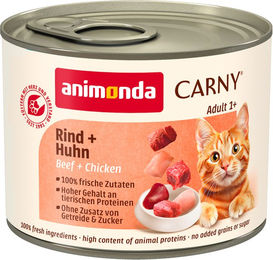 Animonda Carny Katzenfutter Adult Rind und Huhn Stückchen in Sauce getreidefrei 6 x 200 g - 6 x 200 g – Bild 1 von 5