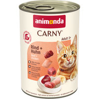 Produktbild von Animonda Carny Katzenfutter Adult Rind und Huhn Stückchen in Sauce Getreidefrei 6 x 400 g - 6 x 400 g