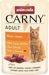 Animonda Carny Katzenfutter Nass Rind und Huhn Adult Getreidefrei 12 x 85 g - 12 x 85 g – Bild 1 von 4