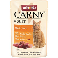 Produktbild von Animonda Carny Katzenfutter Nass Rind und Huhn Adult Getreidefrei 12 x 85 g - 12 x 85 g