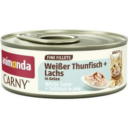 Animonda Carny Katzennassfutter Fine Filets in Gelee Weißer Thunfisch und Lachs 12 x 60 g – Bild 1 von 1