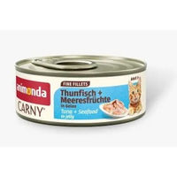 Produktbild von Animonda Carny Katzennassfutter Fine Filets Thunfisch mit Calamari und Garnelen in Gelee 12 x 60 g