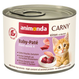 Produktbild von animonda Carny Kitten Baby-Paté Katzenfutter 12x200g